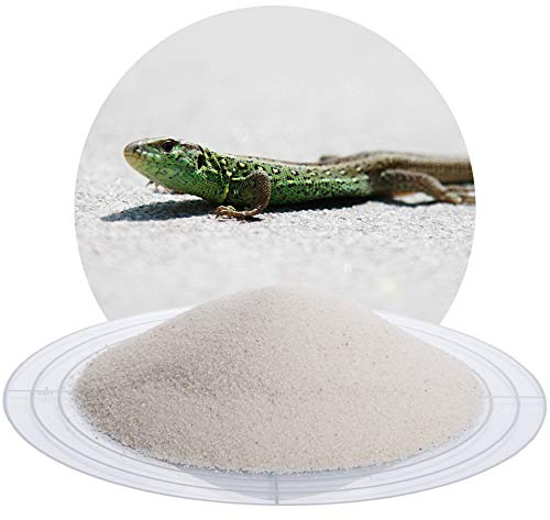 Schicker Mineral Terrariensand weiß 0,1-0,3 mm 25 kg, Quarzsand | Hochrein, kantengerundet, gewaschen, hocherhitzt, frei von organischen Stoffen, keimfrei, sofort einsetzbar, Terrariumkies