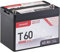Accurat Traction LiFePO4 Batterie T60-12V, 60Ah - Lithium-Eisenphosphat Versorgungsbatterie, Bootsbatterie, Solarbatterie für Wohnwagen, Wohnmobil, Camper