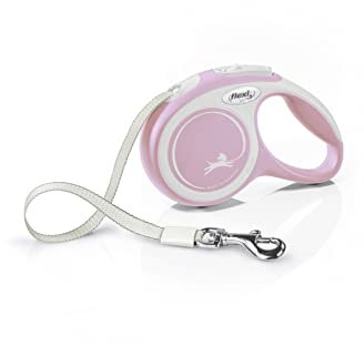 flexi® Comfort XS Gurt 3 m rosa, Roll-Leine für Hunde bis 12 kg