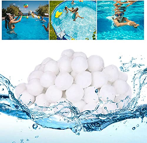 jiuzcare Sfera Filtrante Materiale Filtrante Piscina Filtrante per Piscina Filtro Balls Pool Sfere per Filtrazione A Sabbia per Piscine Palline Filtranti per Piscina di Alta qualità Filtraggio, 700g