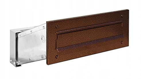Boîte aux lettres murale en acier inoxydable - Montage encastré (cuivre antique)