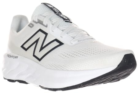 New Balance Women's Fresh Foam 520 V9 Running Shoe, Nb White/Black/Silver Metallic, 9 M