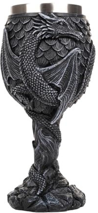 Verre À Vin Dragon – Calice À Vin, Gobelet Dragon, Calice À Vin Dragons Médiévaux En Acier Inoxydable | Calices De Gobelets De Dragons, Tasse De Calice Médiévale Créative Et Sûre Pour La Décoration Qu