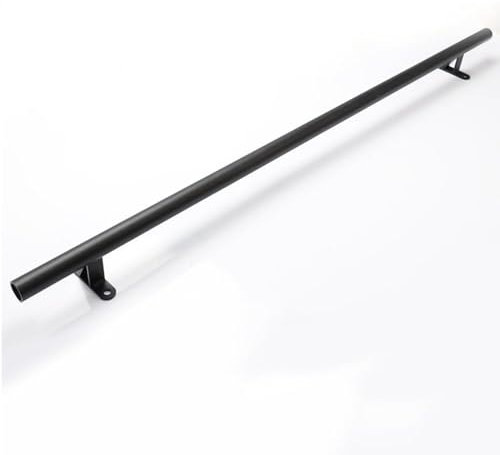 YUSAJJ Schiebeleiter-Hardware-Kit für Bibliotheken, 3,3 bis 24 Fuß Lange Mobile Leiterschienen aus rundem Stahlrohr (ohne Leiter), Rollleiterschiene für das Home-Office, Schiebeschienen-K