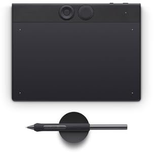 Wacom Intuos Pro Small - tavoletta grafica - è una tavoletta compatta e leggera tablet con penna Wacom Pro Pen 3, ideale per creatori in movimento o con poco spazio, senza compromettere le prestazioni