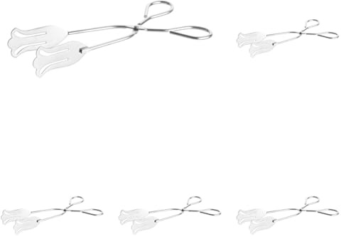 HENDI Pinze da pasticceria, pinze da servizio, pinze per torte, dolci, pinze per servire, pinze da cucina, pinze per buffet, pinze per alimenti, lavabili in lavastoviglie, 220 mm, acciaio inox