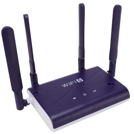 Router Wifi 6, Router CPE 4G, Router Wireless LTE con Slot della Scheda SIM, Hotspot Wifi Mobile Wireless 300 Mbps, Supporto 32 Dispositivi