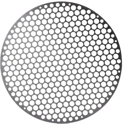 XUWEWI Grillrost 18-30 cm Edelstahl-Grillnetz, rund, Metall, Grillgitter, Grillrost, Camping, Picknick, Lebensmittelregal, Grill, Küchenwerkzeug-Zubehör Für Grillen Fisch Gemüse(28CM)