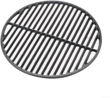 Grille ronde en fonte pour barbecue qui assure une répartition homogène de la chaleur lors de la cuisson pour différents types de barbecues (12 cm)