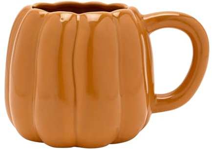 Widdop and Co Country Living Tasse citrouille | Tasse en céramique orange pour l'automne, boissons chaudes douillettes, cadeau saisonnier pour les amateurs de café et de thé