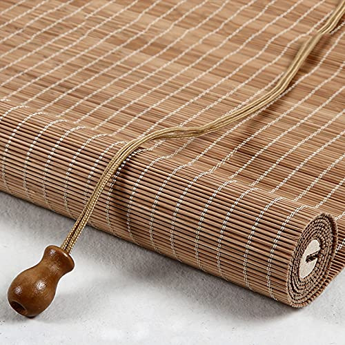 Tende oscuranti in bambù per finestre e porte, tende da sole per patio, balcone e portico (80 x 180 cm) elegante persiana romana.