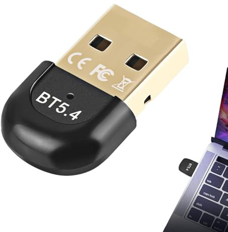 Dongle Bluetooth 5.4,Cle Bluetooth pour PC,BluetoothUsb,Faible Latence,pour Clavier Souris Casque Manette de Jeu Enceinte Écouteurs Plug Play sous Windows 11/10/8.1/7