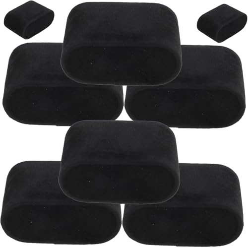 Toyvian Coussins D'affichage Léger et Élégant pour Montres et Bracelets Lot de 8 Organisateur Simple en Flanellette pour Rangement de Bijoux à Domicile