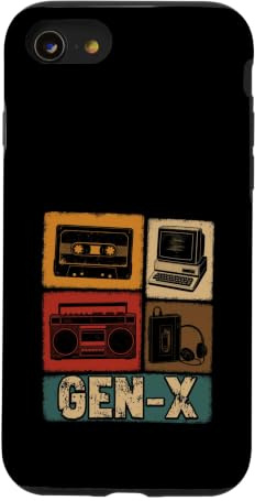 Gen X Cassette Boombox 80s Nostalgia Case for iPhone SE (2020) / 7/8