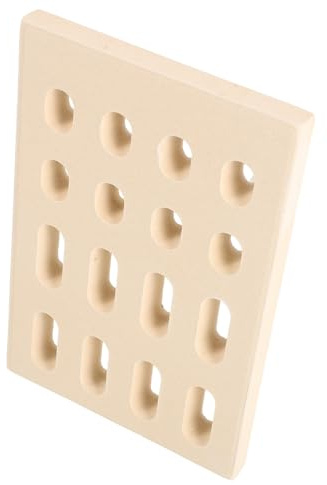 Homoyoyo Placa de Calor Radiante de Cerámica Beige para Barbacoa de Gas, Repuesto Resistente Aislamiento Mantenimiento para Sistemas de Quemadores