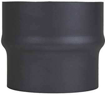 LANZZAS Extension pour tuyau de poêle de 130 mm à 150 mm, couleur : noir. Vous trouverez d'autres tuyaux de notre gamme ici.