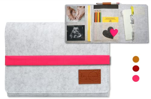 leymoon - Custodia per libretto della mamma, regalo per donne incinte e mamme, con molti scomparti per carte di credito, immagini a ultrasuoni, libretto U per bambini, passaporto di vaccinazione, ecc.