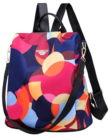 shepretty Damen Rucksack Anti Diebstahl Umhängetasche Multifunktions Schultaschen