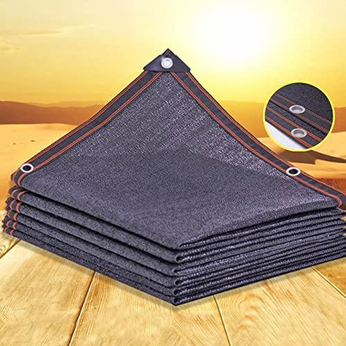 sgxxkj123 Garten Schattierungsnetz Schwarzes,Netzplane Aus 80% Sonnenschutzgewebe Gewächshaus,Schattennetz Windschutznetz Verdickte VerschlüSselung,für Hof Dach Pflanze Garten (2x6m/6.56x19.68ft)