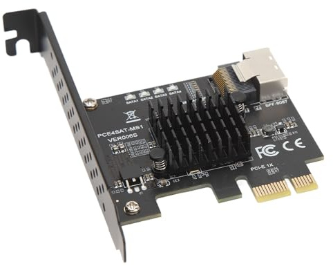 Sxhlseller PCIe 3.0 Erweiterungskarte mit SAS36 PIN SFF 8087 Ausgang, 6 Gbit/s-Übertragung, Weitgehend Kompatibel, Plug and Play, Hohe Stabilität, für 7 8 10 11 für