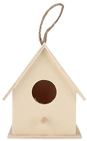 Kuuleyn Nichoir en Bois innovant, Maison de Construction d'alimentation pour Oiseaux en Bois d'extérieur, Petit Nichoir en Bois de Bricolage Robuste et sûr, Kits de Nichoir en