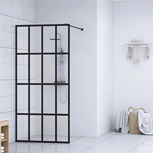 Sufrk Duschwand für Walk-in Dusche Klares Sicherheitsglas 140x195 cm Duschabtrennung Bodengleiche Dusche