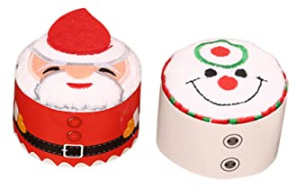 Homoyoyo Zauberhandtücher Weihnachten Set – 2 Stück Handgefertigte Waschlappen Mit Liebevollen Weihnachtsmotiven Für - Perfekt Zum Und Dekorieren