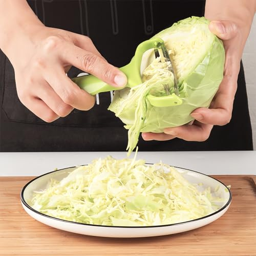 Wide Mouth Vegetable Shredder salad shredder potato slicer for Cabbage,Carrots – Ergonomic Handheld Slicer with Comfort Grip, Stainless Steel Peeler for Effortless Thin/Thick Cuts, Easy Clean