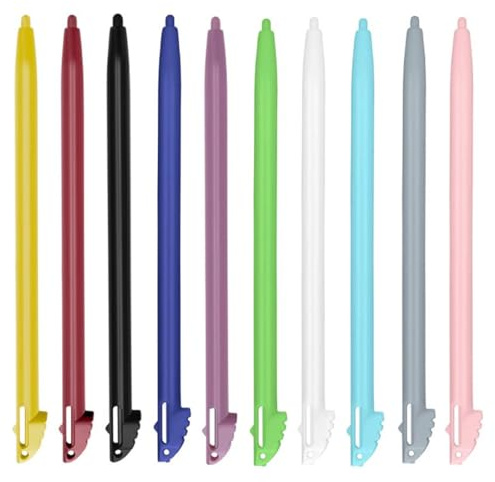 OUDQFCJ Stylet DS, Lot de 10, pour Consoles de Jeux, Stylet pour Consoles de Jeux, Accessoires de Jeux précis et durables