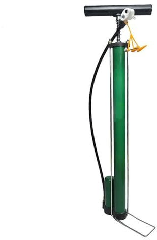 Manometer Altmodische Hochdruckpumpe Für Fahrräder, Elektrofahrzeuge, Motorräder, Straßenfahrzeuge Und Basketball Doppelventil