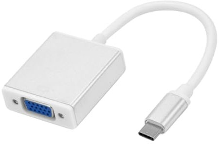 LABRIMP Adattatore Vga USB C Cavo Convertitore da Tipo C Vga Connettore Supporta Risoluzioni Fino per Tv Proiettore Monitor
