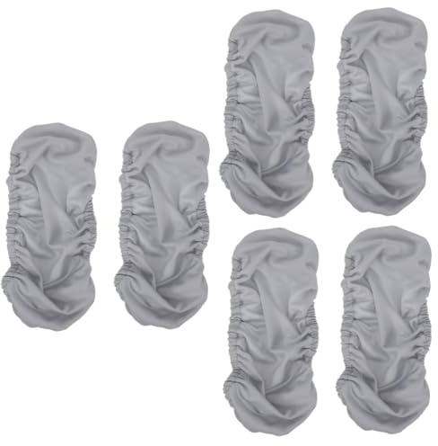 OSALADI 3 Set Copertura del Bracciolo Schierato Copribraccioli Elastico X Manica Copripoltrona Rivestimento Bracciolo per Sedia Protettore del Braccio Poliestere Grigio Chiaro 2 Pezzi*3
