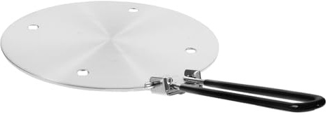 POPETPOP Plaque de Diffusion de Chaleur Induction Épaisse Acier Inoxydable Adaptateur Multifonction pour Électriques et Gaz Protection Brûlure et Cuisson Uniforme