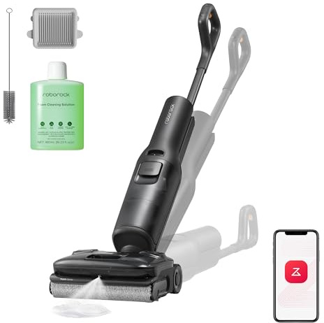 roborock F25 ACE Pro Nass-Trockensauger, 25000Pa, JetFoaming gegen Flecken | Anti-Haar-Verwicklung, 180° Flach-Design, Heißwasser-Selbstreinigung & Heißlufttrocknung