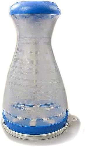 Original Tupperware Pudersockerkvarn blå transparent – sockerströare florsockerkvarn med lock för bakning, kakor, desserter, kakao och bakverk BPA-fri