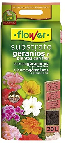 Flowers 4 – 80111 – substrato géraniums et plantes avec fleur 20L