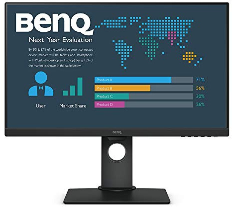 BenQ BL2780T – Monitor Profesional de 27 Full HD (1920x1080, IPS, HDMI, DisplayPort, altavoces, altura y rotación ajustable, E2E marco ultra fino, Eye-care, Sensor Brillo Inteligente), Negro