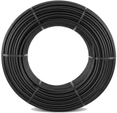 Suinga Tuberia de Riego por Goteo 16 mm | Manguera riego por goteo cada 75 cm, tubo goteo de 100 metros | kit riego por goteo negro para Jardines, Terrazas, Huertos y Macetas