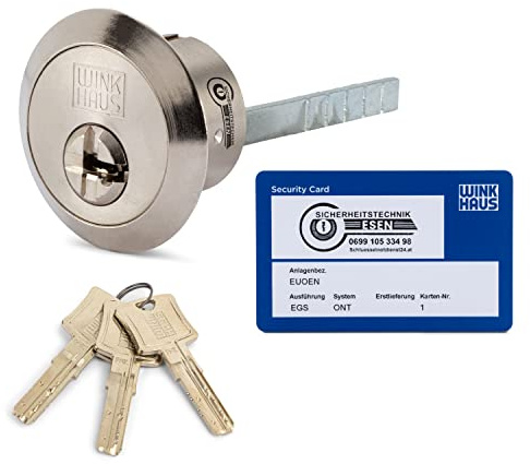 Winkhaus keyTec N-tra Profil-Außenzylinder für Kastenzusatzschloss oder Garagenschloss, Schließsysteme für Eigenheime, Objekt- und Wohnungsbau Einzelschließung, Gleichschließend oder als Schließanlage