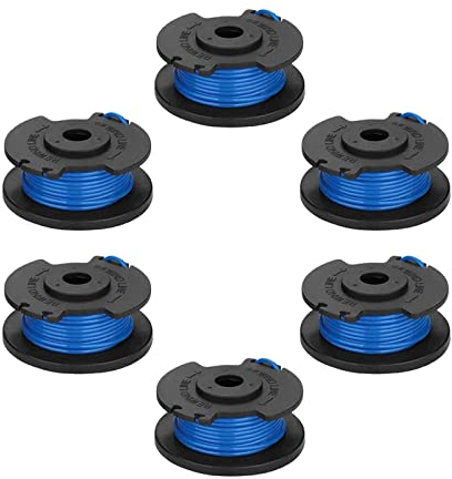 CDIYTOOL 6pcs Strimmer Spool Compatible with Ryobi One+ AC14RL3A, Olt1832 Rac124, String Trimmer Replacement Spool Line Replacement for Ryobi 18V 24V 40V Strimmer