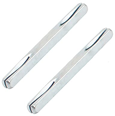 SagaSave Spindelstång för dörrhandtag, 2 st universell fyrkantig delad spindelstång, stålspindelstång, ersättning för fönster- och dörrhandtag (8 mm x 100 mm)