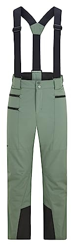 Ziener TRONADOR - Pantalones de esquí para Hombre, Impermeables, sin PFC, Verde moño, 54