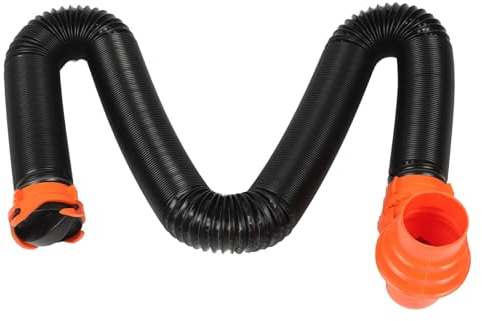 Kit D'extension de Tuyau D'égout RV Kit de Rallonge de Tuyau D'égout PP 90 ° Raccord Pivotant Kit de Tuyau de Vidange de Résistance à L'usure pour Camping-car Caravane (4,5