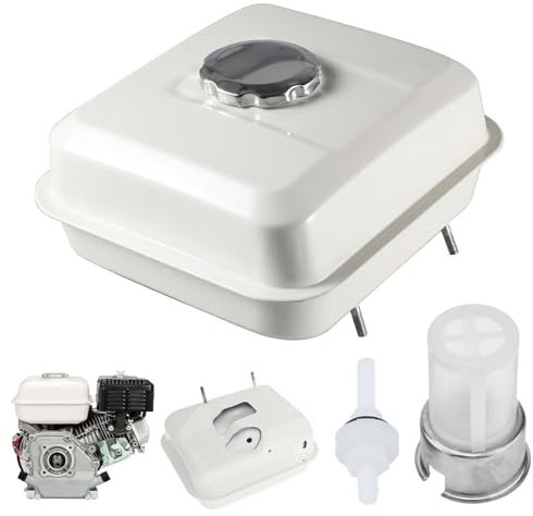 Serbatoio Benzina per Honda GX120 GX140 GX160 GX200 Motore, Kit Serbatoio da 3L con Tappo Serbatoio Filtro Benzina e Tubo Benzina Parti di Ricambio per Tosaerba