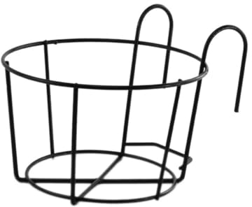 POPETPOP Hängendes Blumenregal Aus Eisen Blumentopfhalter Für Garten Und Balkon Metall Pflanzregal Mit Aufhänger Abnehmbar Und Installieren