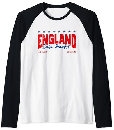 Finalista de fútbol de la Eurocopa de Inglaterra 2024 Camiseta Manga Raglan