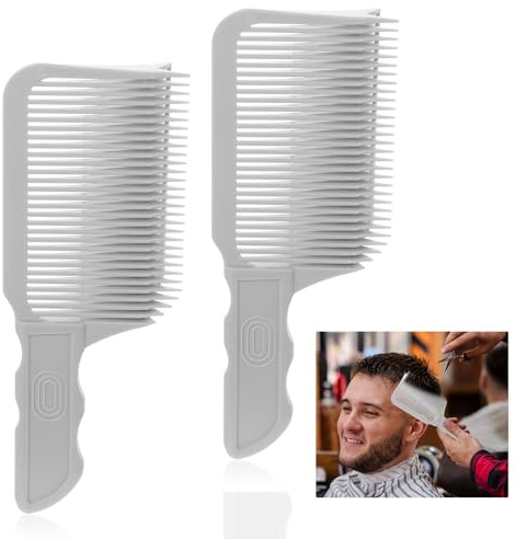 Molain 2Stück Barber Kamm für Männer, Haarschneidekamm, Haarschneide Hilfe FriseurkäMme Haarschneide Haircut Professionelles Haarschneide für Männer Haarschneidehilfe für Men's Hairstyle Salon Hause
