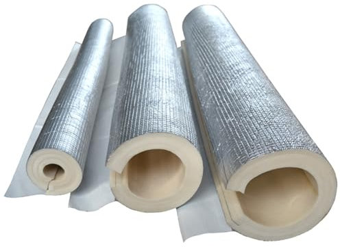 Generisch Rohrisolierung Schaum Halb Split Selbstklebend Isolierung Rohr, ID 22-159mm Flexibler Isolierschlauch, Selbstklebendes Schaumisolierrohr(89 x 15 mm x 1 M)