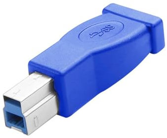 innov8 Adaptateur USB B 3.0 mâle vers USB C femelle, synchronisation de données, charge rapide, 5 Gbit/s, bleu