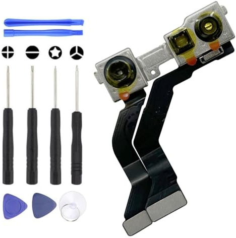 S&L ENTERPRISE Front Facing Camera Compatible with iPhone 13 Mini – 5.4 inch - 2021 Selfie Flex Replacement Front Camera Incl. Repair Kit